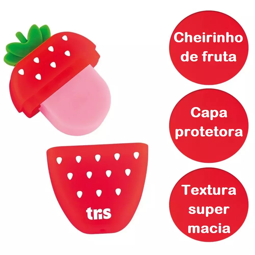 Borracha Morango com cheiro - Holic Docinhos – Unidade – Tris